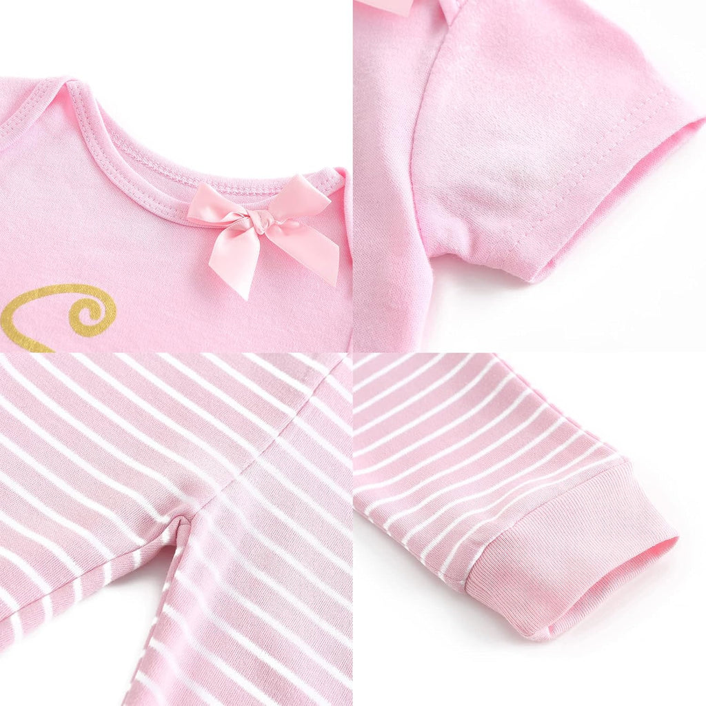 Newborn Layette Gift Set Bodysuits Pants for Baby Girl and Boy 24 Piece 100% Cotton Essentials and Accessories