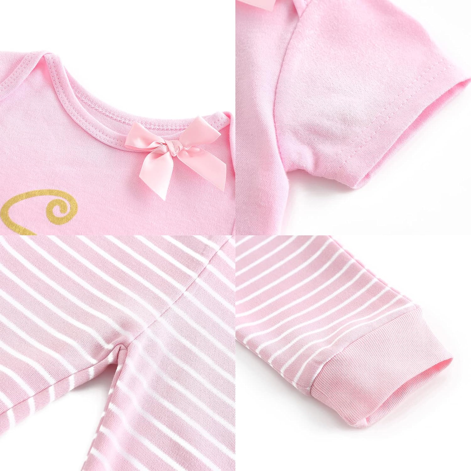 Newborn Layette Gift Set Bodysuits Pants for Baby Girl and Boy 24 Piece 100% Cotton Essentials and Accessories