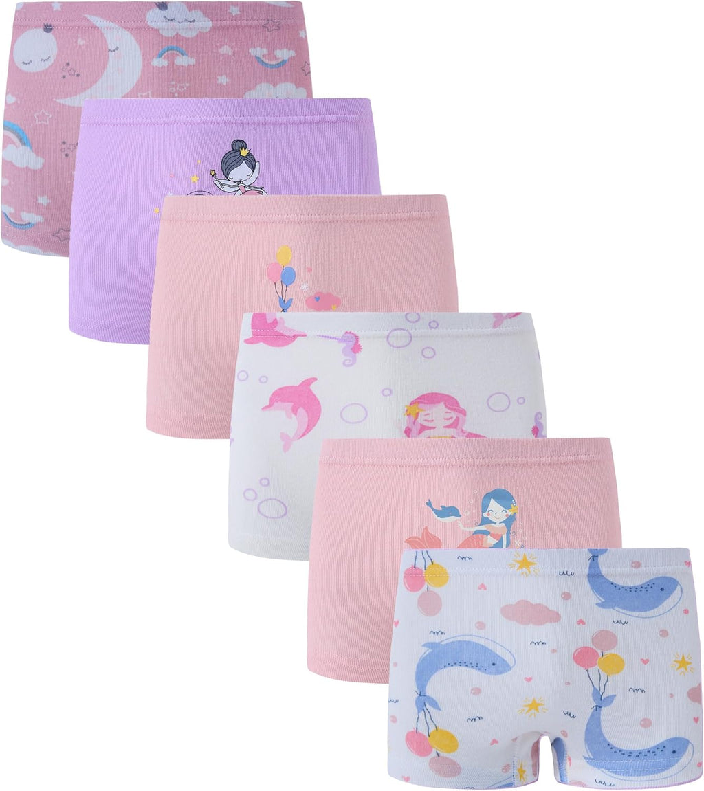 Boboking Soft Cotton Girls' Panties Boyshort Little Girls' Underwear Toddler Undies