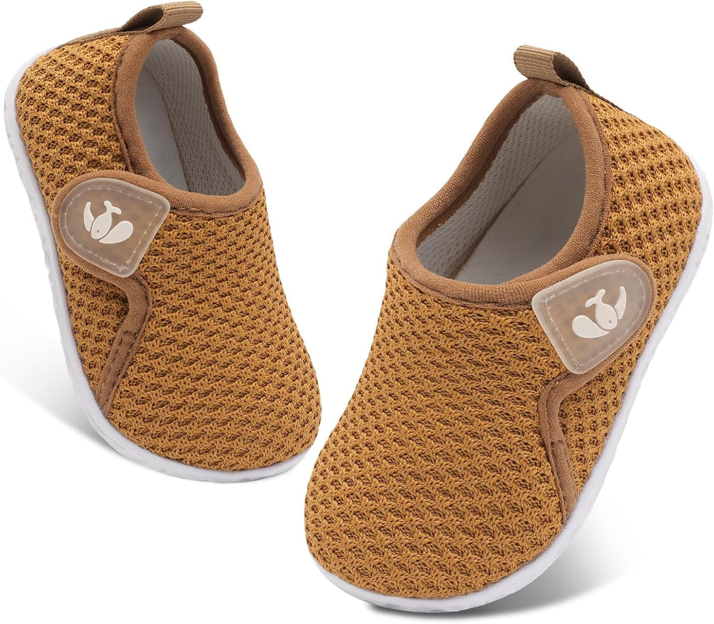 FEETCITY Baby Boys Girls First Walking Shoes Infant Sneakers Crib Shoes Breathable Lightweight Slip On Shoes