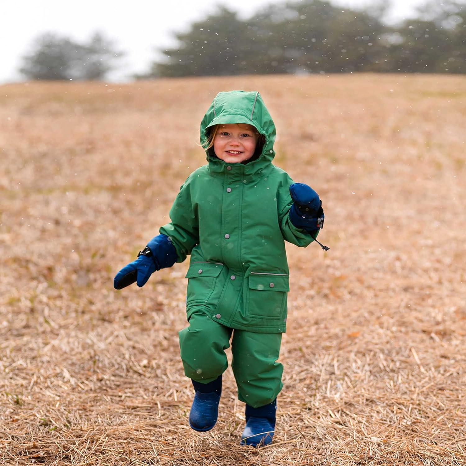 JAN & JUL Waterproof Fleece Lined Rain Jacket, Raincoat for Kids
