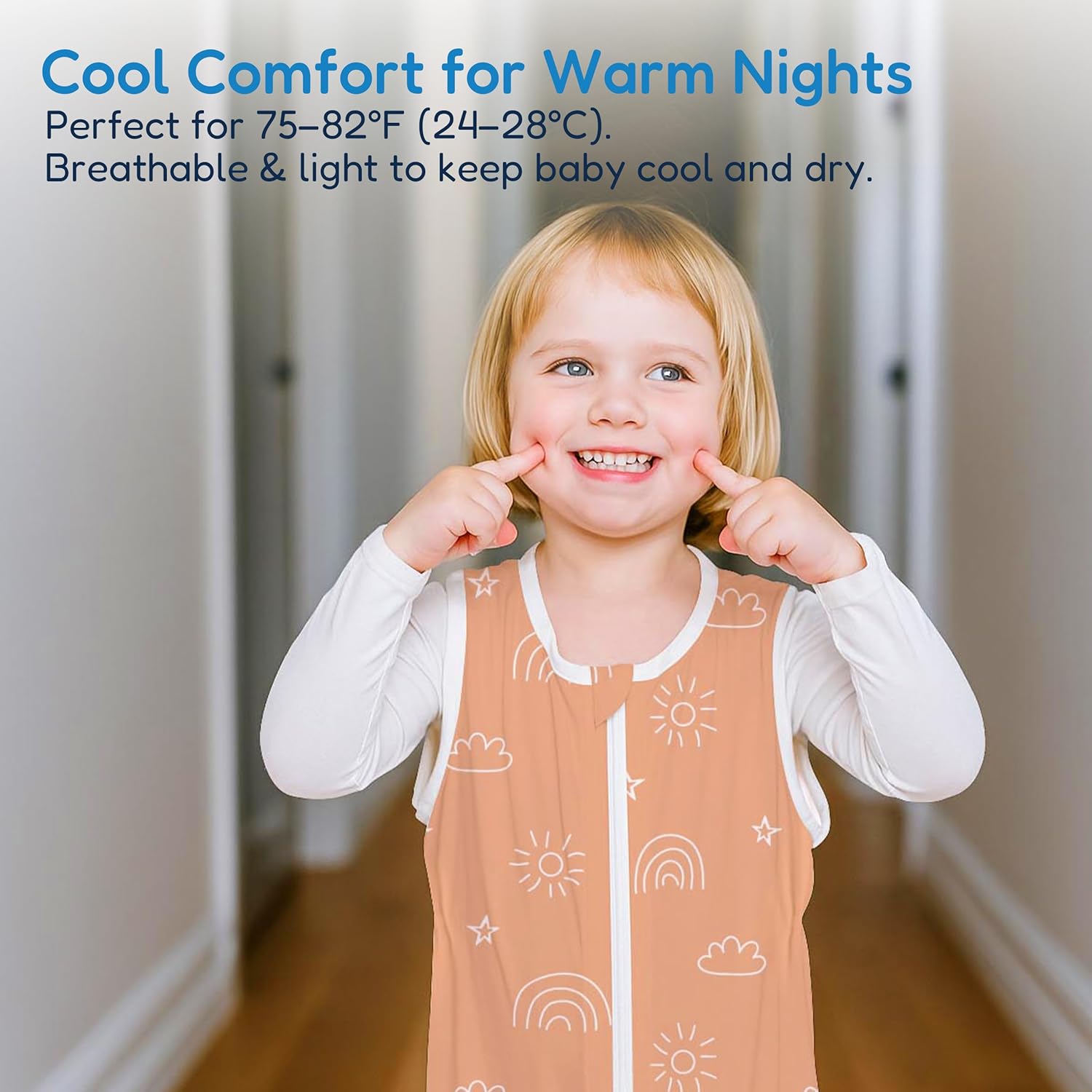 TotAha Toddler Sleep Sack with Legs, 0.5 TOG Light and Soft Baby Sleeping Bag, Walker Sleep Sack for Babies 12-24M, 2T-3T