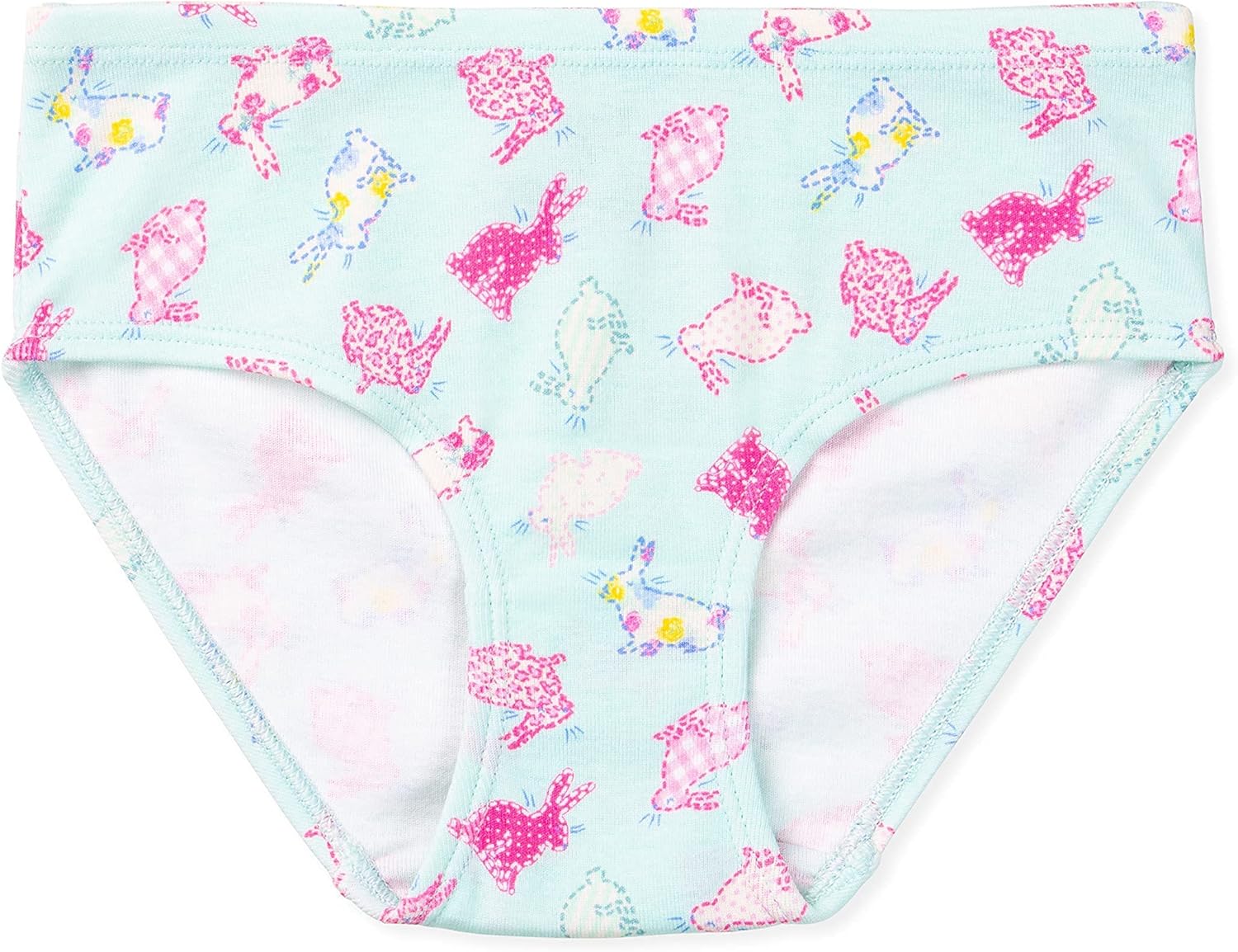 Lucky & Me Girls 100% Organic Cotton Underwear Briefs, Gracie 7 Pack