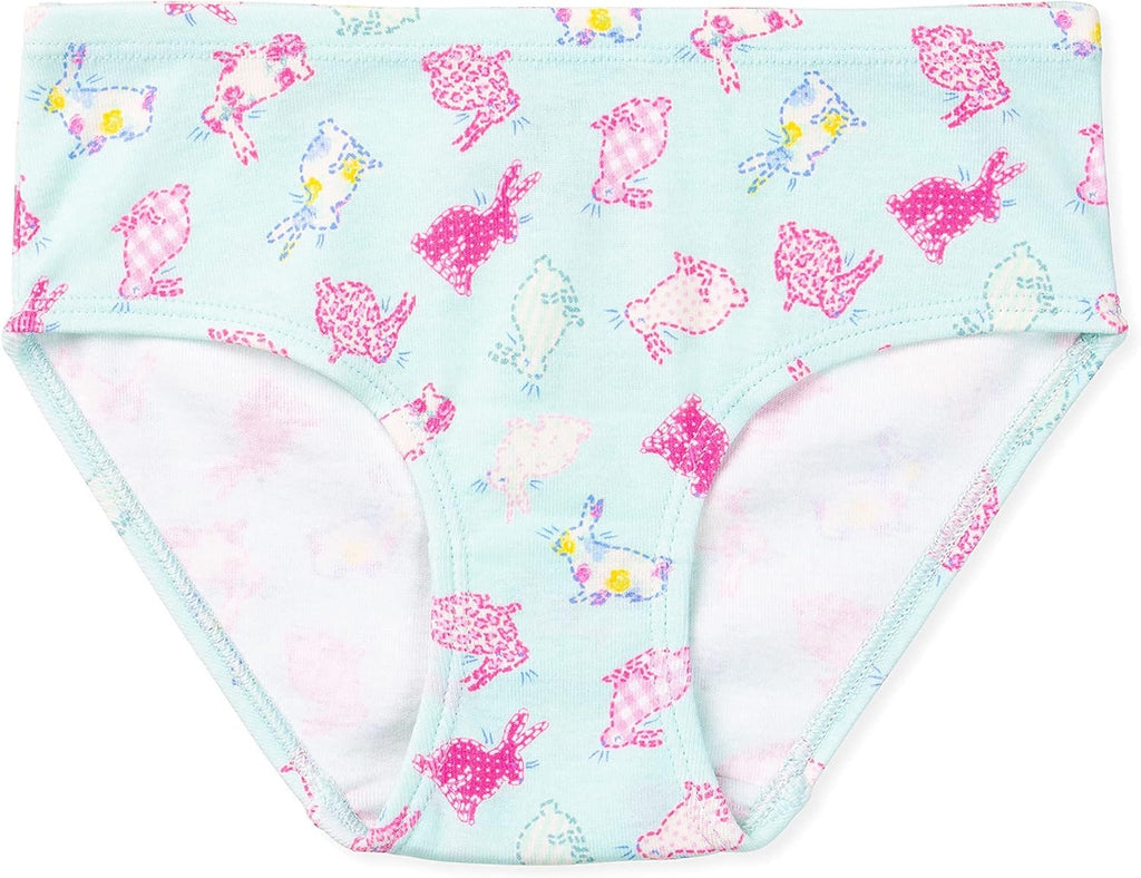 Lucky & Me Girls 100% Organic Cotton Underwear Briefs, Gracie 7 Pack