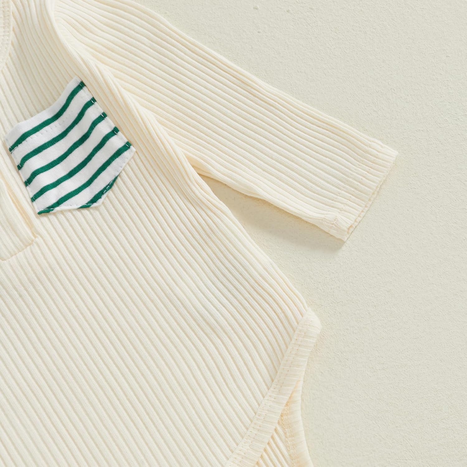 fhutpw Baby Boy Clothes 3 6 12 18 Months Ribbed Knitted Long Sleeve Romper and Pants Sets Newborn Fall Splicing Color Outfits