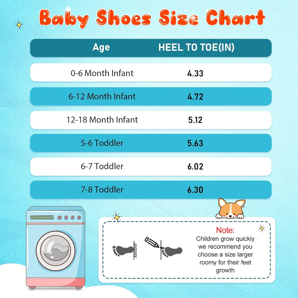 LeIsfIt Baby Shoes Boys Girls First Walking Shoes Non-Slip Toddler Breathable Sneakers Infant Sneakers
