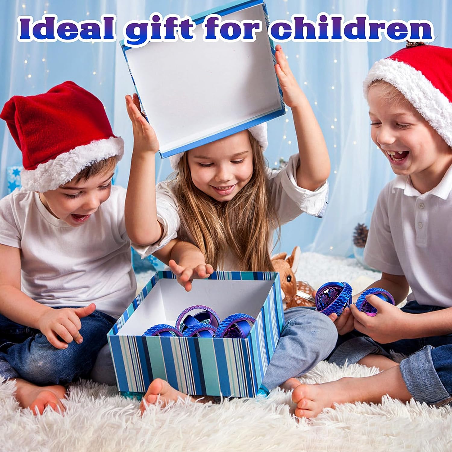 2-Pack 3D Printed Fidget Spinners for Kids & Adults - Stress Relief Toys for ADHD, Anxiety & Sensory Needs | Quiet Office Desk Toy & Party Favors - Birthday Goodie Bag Fillers for Kids