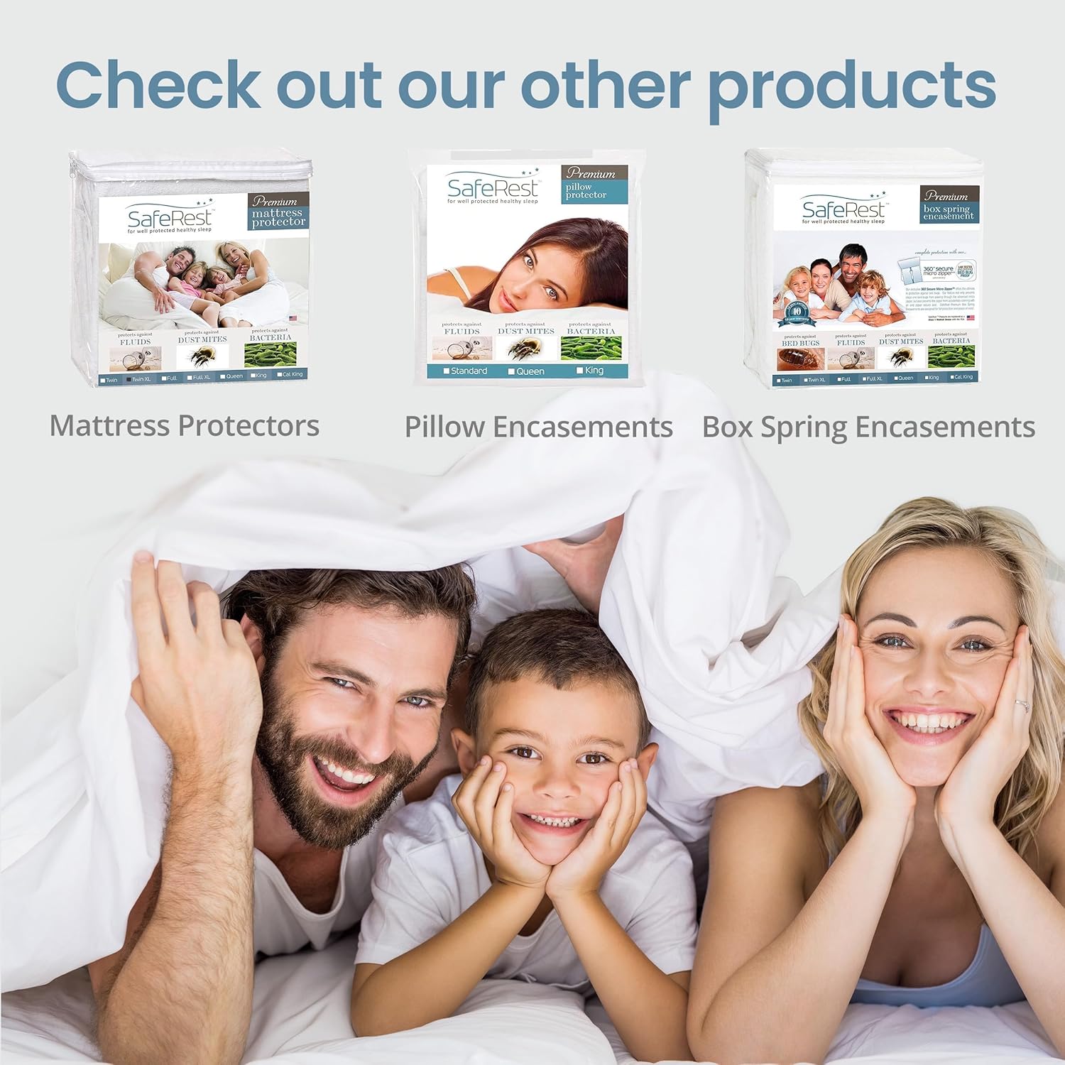 SafeRest Full Premium Waterproof Bed Bug Proof Mattress Encasement (fits 9-12in)