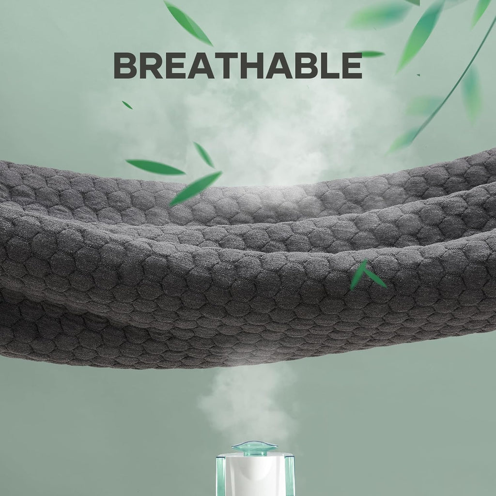 OhGeni Waterproof Mattress Protector, Full-Gray, Fitted Sheet with Stretchable Pockets, Deep Sleep Noiseless Soft. Breathable Cooling Hypoallergenic Material, Mattresses Cover for Bed