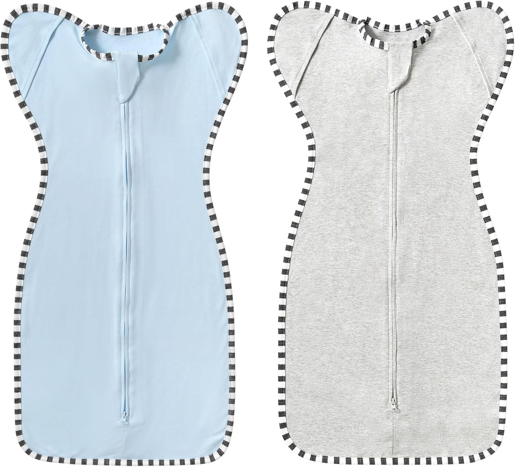 2-Pack Baby Transition Swaddle Set, Breathable Infant Sleep Sack, Soft Swaddling Sack for Boy Girl