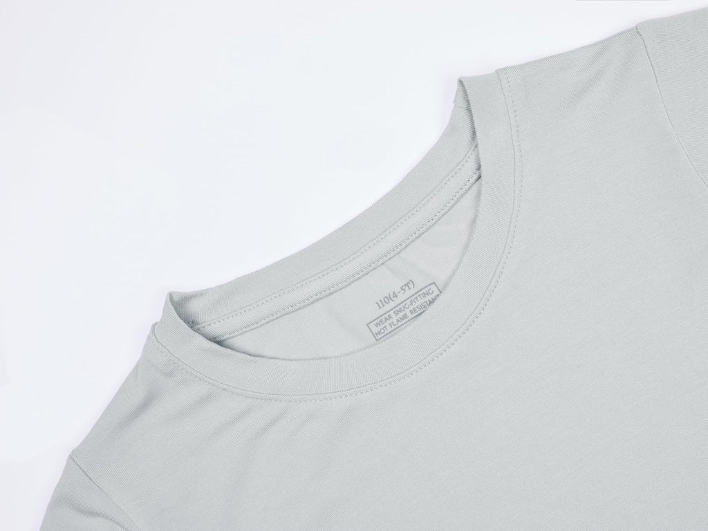 BABY 2T-10Y Toddler Kids Girls Boys Soft Comfy Viscose 2pcs Set Long Sleeve Plain Shirts and Pants Sets