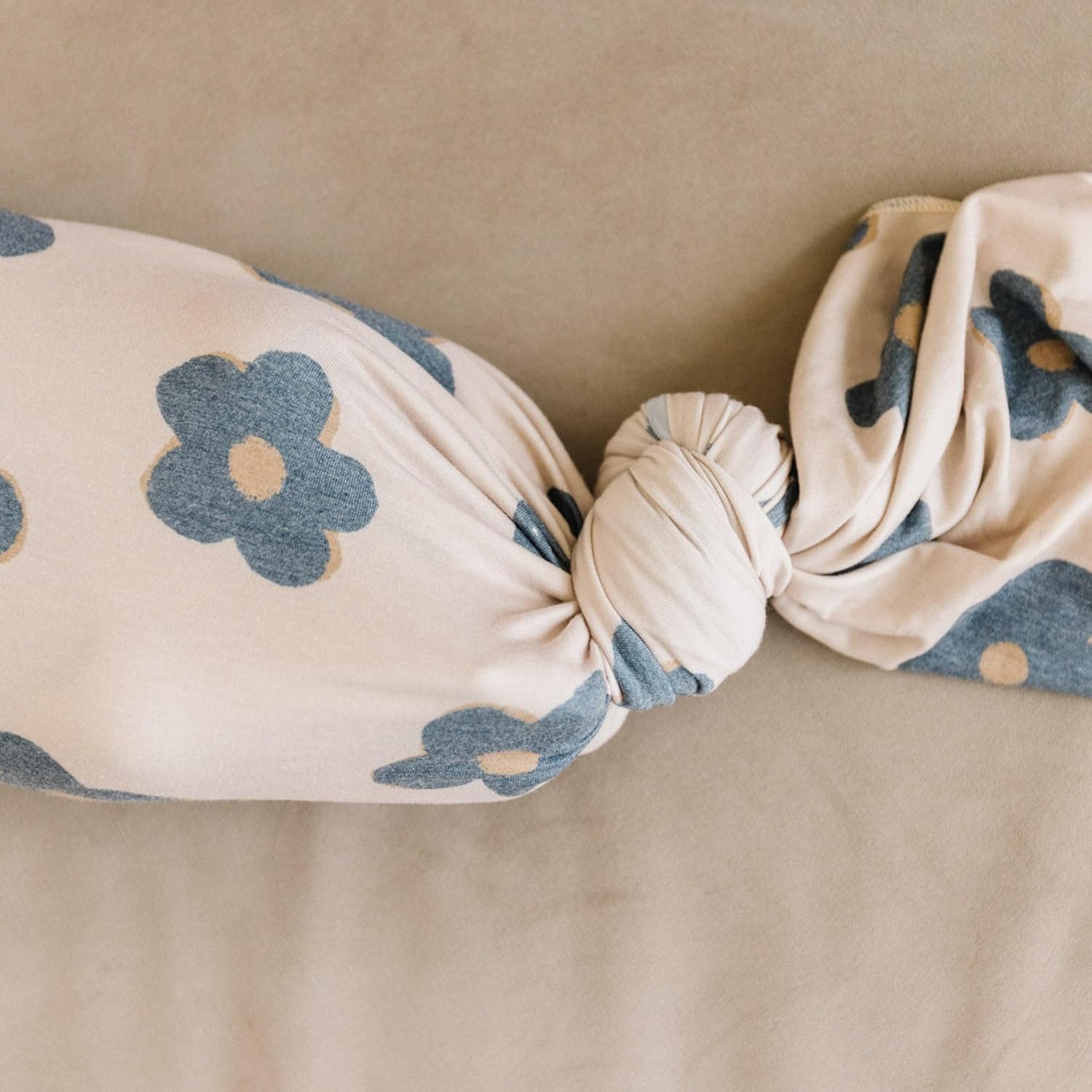 Copper Pearl Large Premium Knit Baby Swaddle Receiving Blanket Gemma in Tan
