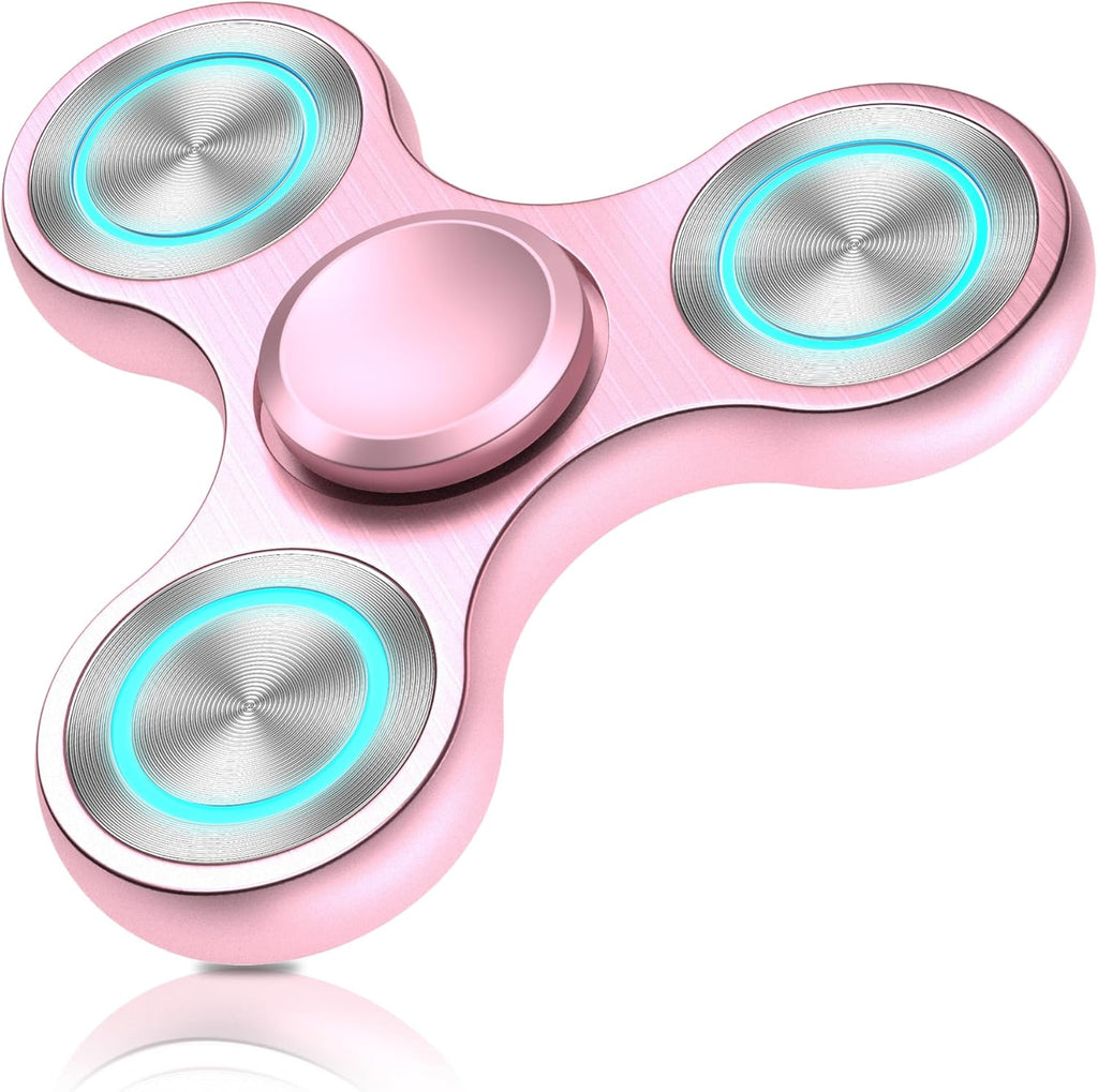 Fidget Spinners Toy, Metal Stainless Steel Bearing High Speed 4-8 Min Spins, EDC ADHD Stress Anxiety Relieves Fidgets Finger Toys, Spinner Toys for Kids and Adults