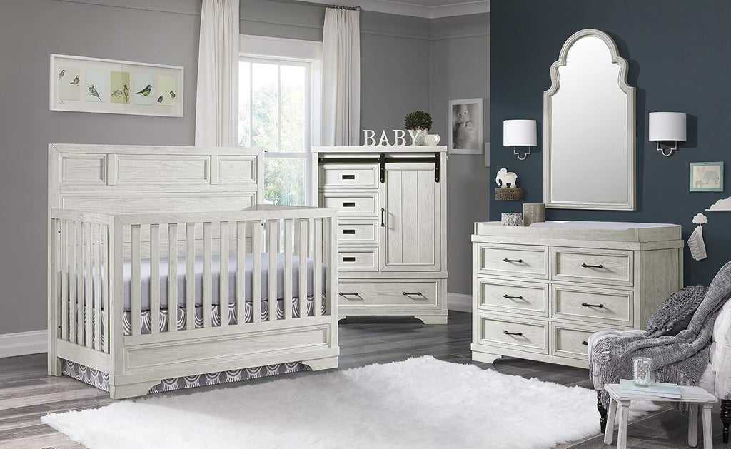 Westwood Design 4 in 1 Convertible Crib, Foundry, White Dove