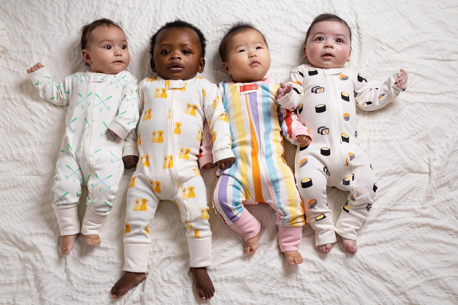 MONICA + ANDY Baby Organic One-Piece Baby Pajamas