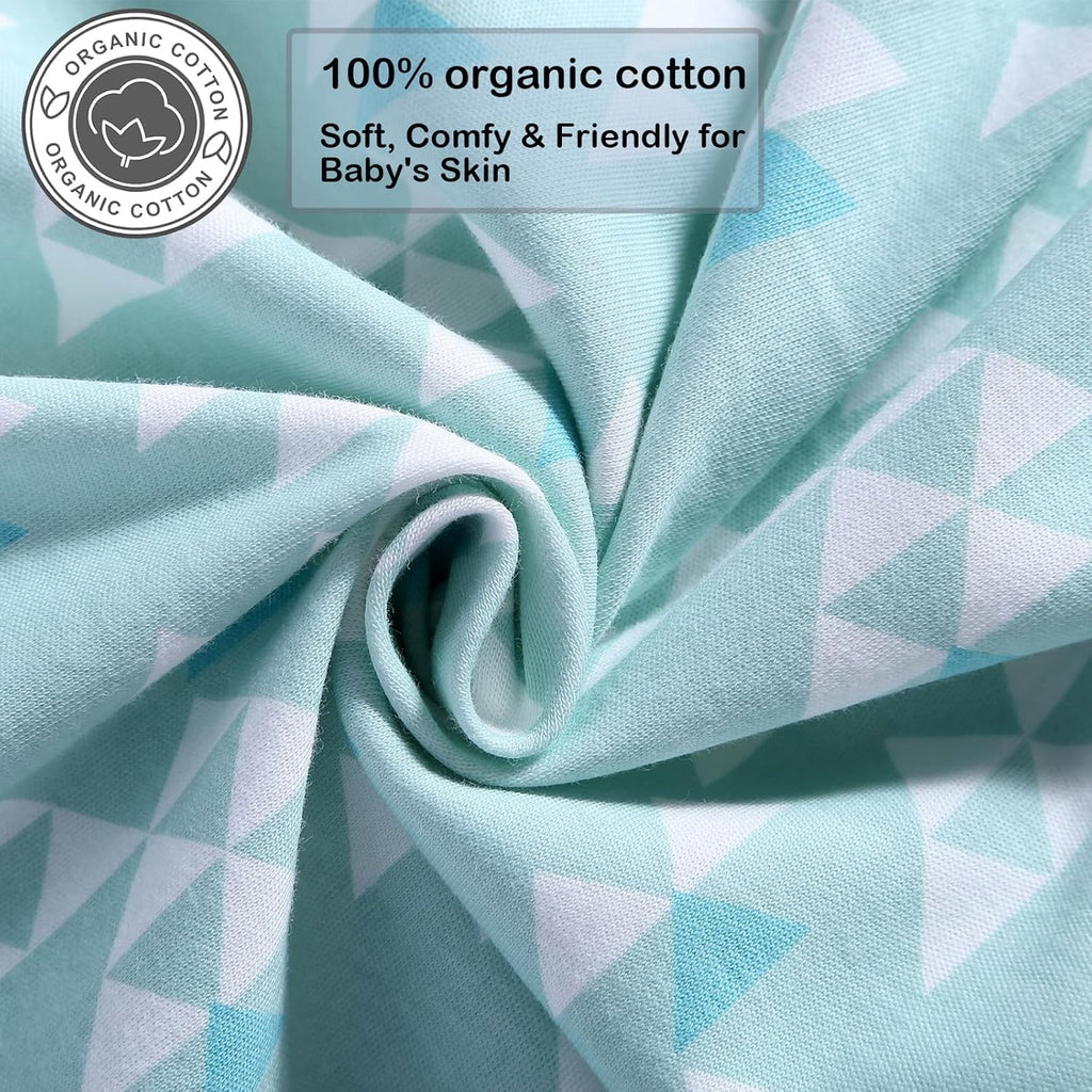 Sleepsack Swaddle,Adjustable Wearable Baby Sleep Sack XL,Miracle Swaddle for Babies Large,100% Cotton,6-12 Months(Green)