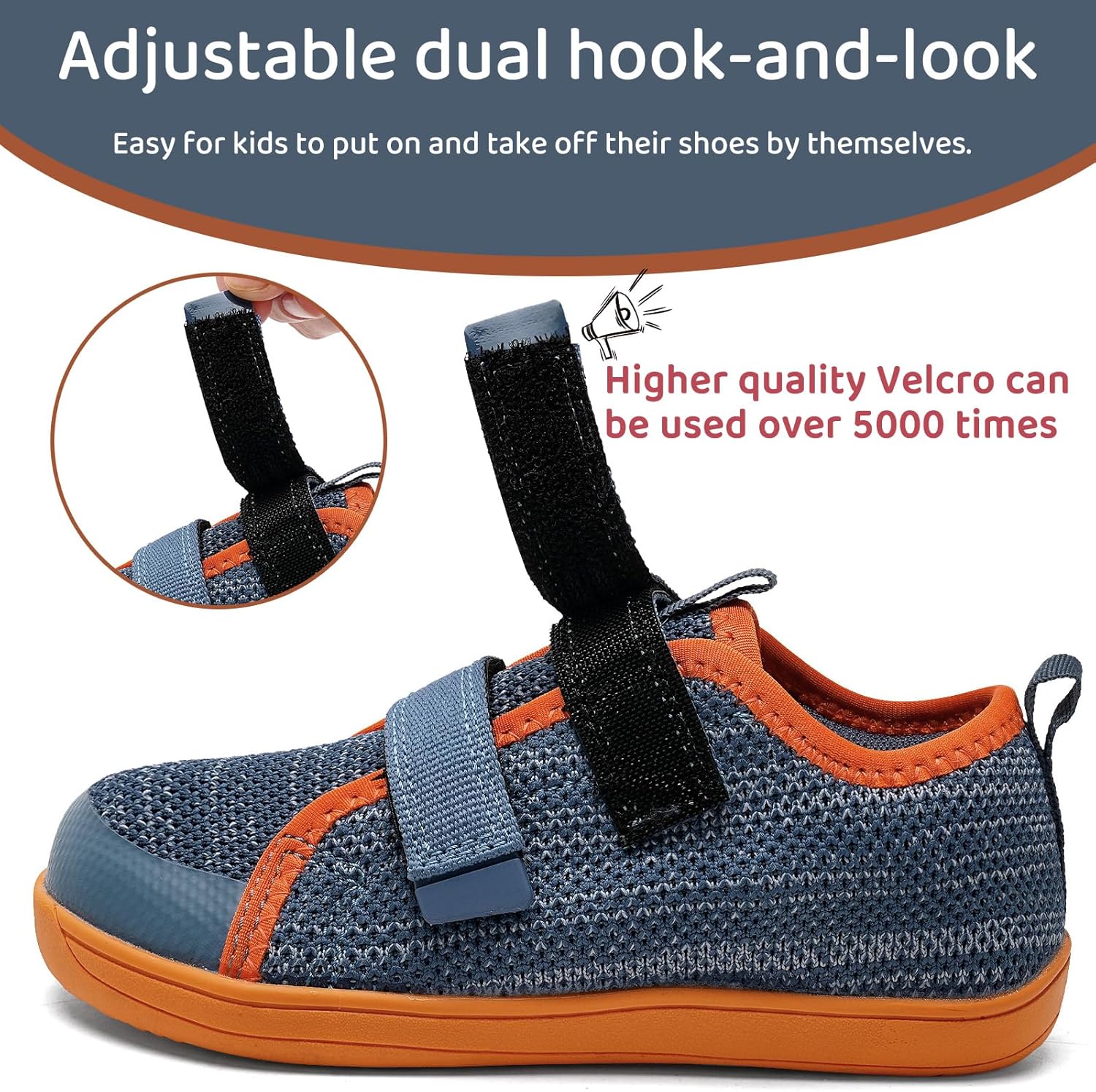 WateLves Toddler Little Kids Wide Barefoot Shoes The First Walking Shoes Girls Boys Breathable Zero Drop Minimalist Sneakers with Wide Toe Box Natural to Grow