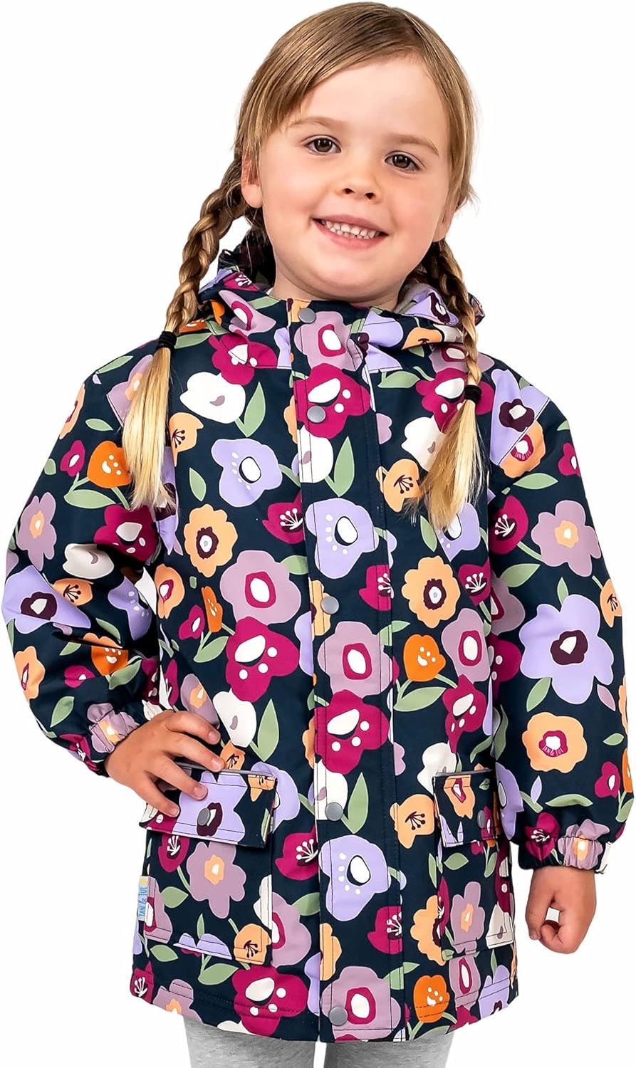 JAN & JUL Waterproof Fleece Lined Rain Jacket, Raincoat for Kids