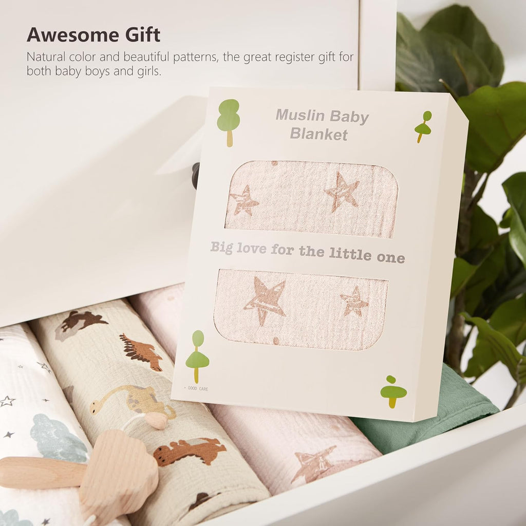 Susurration Baby Blanket for Unisex Boys Girls, Soft Nursery Minky Blanket with Muslin Cotton Front and Dotted Fleece Back, Receiving Blanket for Baby Newborn Infant, 30x40inch (Pink Star)