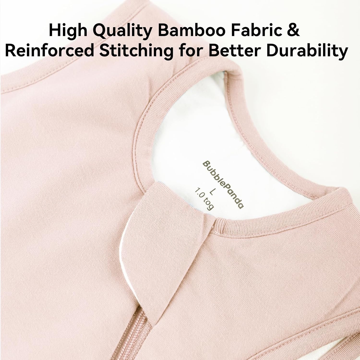 BubblePanda Rayon Made from Bamboo Sleep Sack 12-18 Months 0.5 Tog Soft Lightweight Toddler Sleep Sack 1t for Babies 2-Way Zipper Wearable Blanket Baby 12 Months