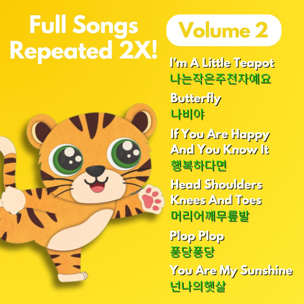 New! Learn Korean for Kids, Momo Learns Korean Vol. 2, Bilingual Korean Baby Book for Kids, Babies & Toddlers 1-3, Kids Board Book w/ Hangul, First Words & Songs, Language Toy for Preschoolers 0-3