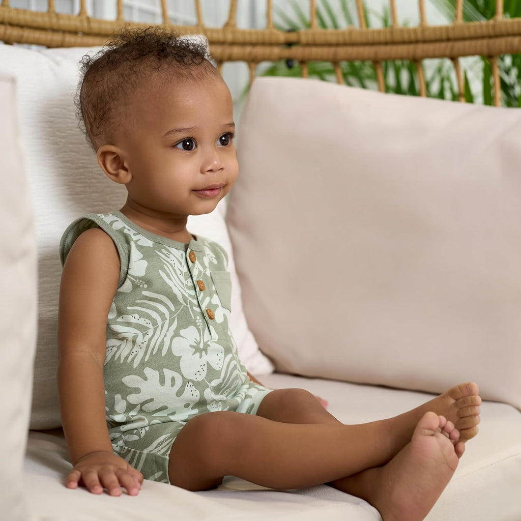 Gerber baby-boys Short Leg and Long Leg Romper Set