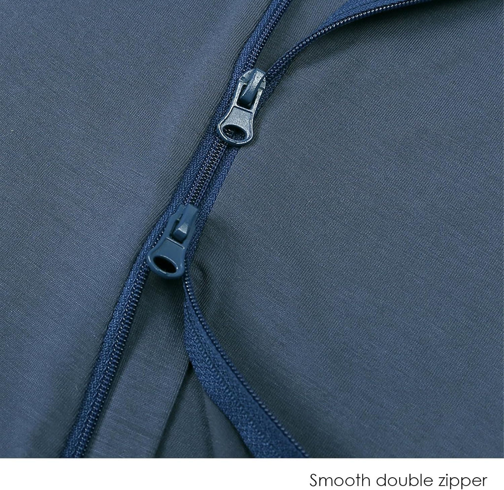 OPAWO Bamboo Baby Pajamas 3 Pack, Double Zipper Bamboo Sleepers for Baby Boy Girl Romper, Toddler Summer Clothes Outfit 0-24M