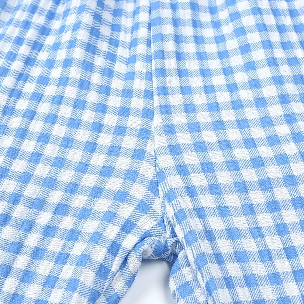 MYGBCPJS Baby Boys Girls Cotton Linen Trousers Kids Casual Ankle Pants Loose Long Bloomers