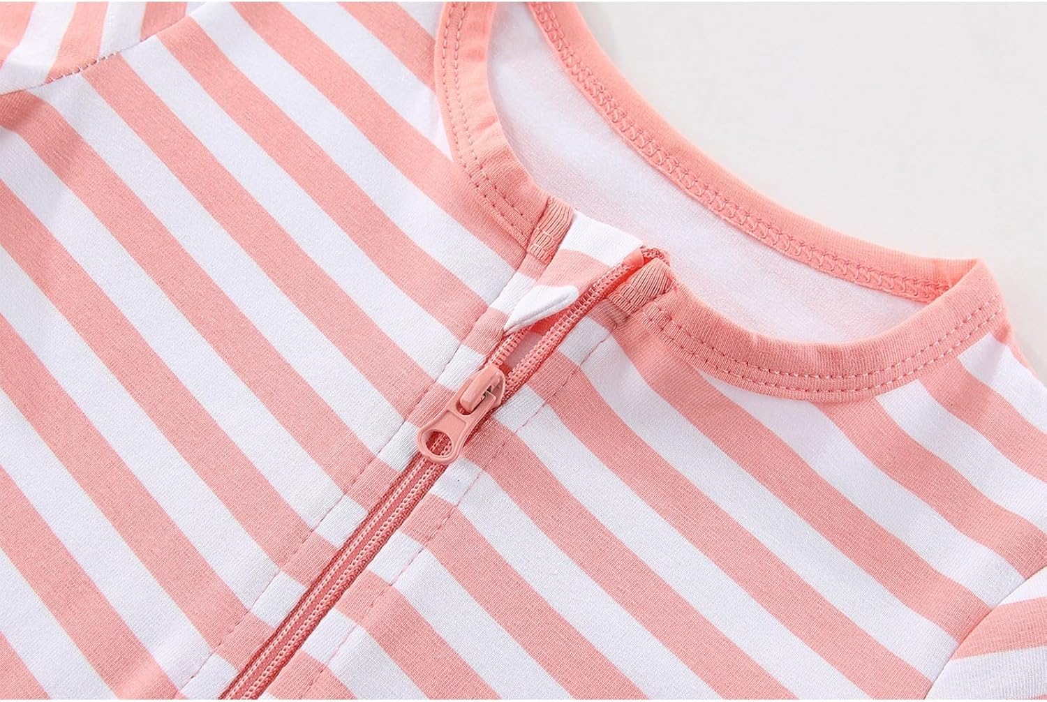 2 Pack Unisex Baby Short Sleeve Rompers 2 Way Zipper New Born One-Piece Jumpsuits 0-24Months Infant Outfits