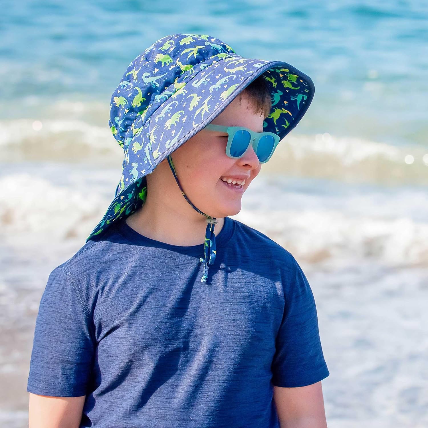 JAN & JUL Summer Adventure Wide Brim 50+ UPF Quick-Dry Sun-Hats for Kids