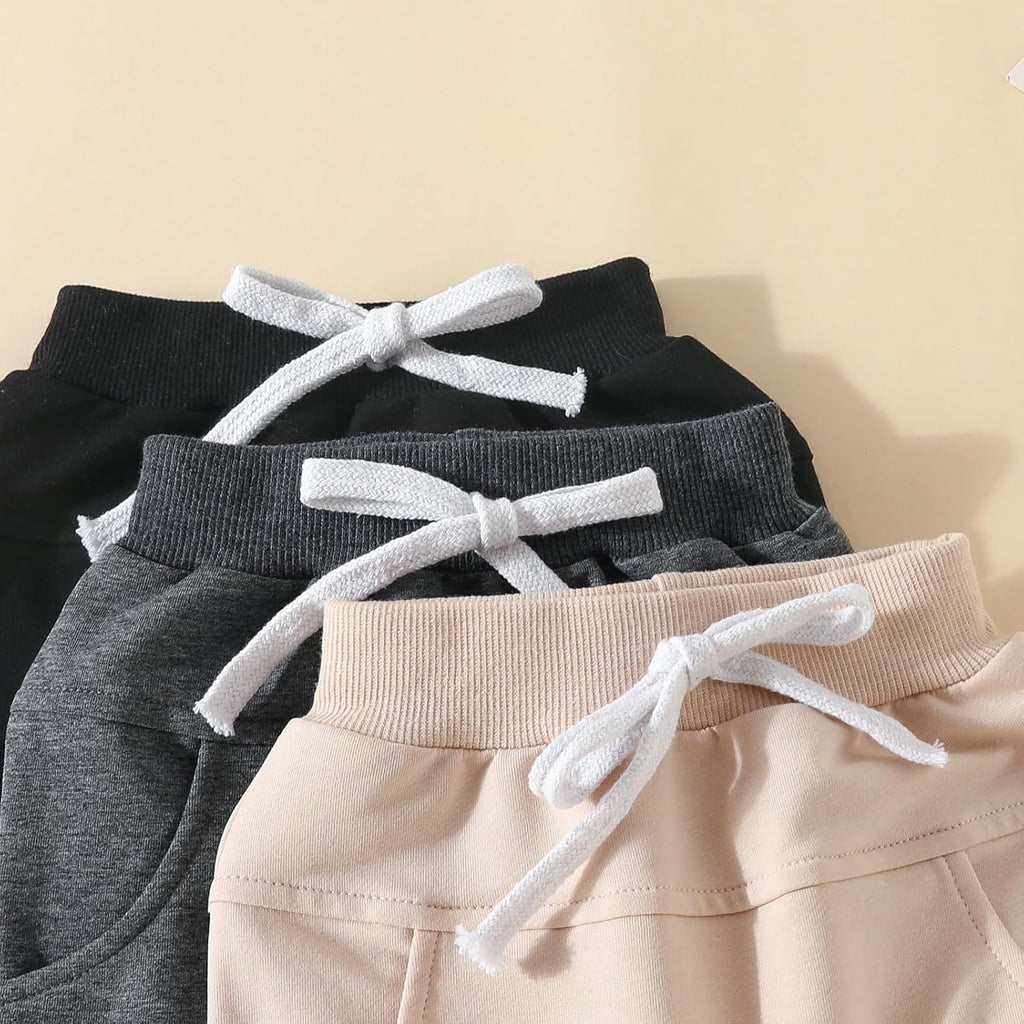 Baby Pants Toddler Infant Newborn Baby Boy Girl Sweatpants Long Joggers Pants Unisex Boy 's Clothing 3 Pack