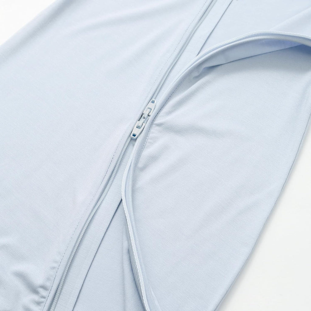 JunNeng Baby Boy Girl 2 Pack Rayon of Bamboo Summer Sleeper Infant Soft Short Sleeve Zipper Footless One-piece Romper