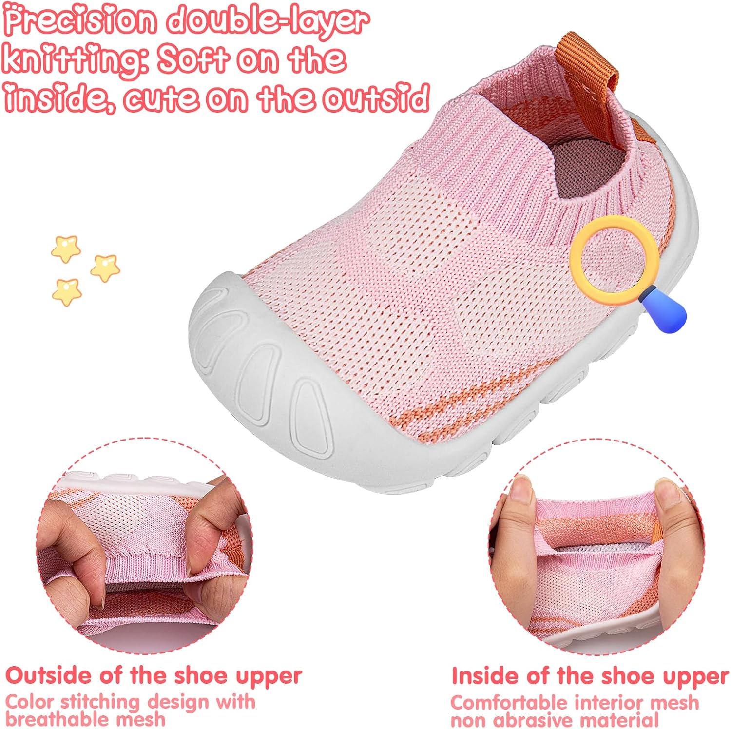 Charrost Toddler Baby Girl Boy First Walking Shoes Checkered Sneakers Sizes 3/4/5/6/7/8T. Soft, Cute,Flexible for First Walkers. Non-Slip, Slip On, Wide Toe Box Indoors Outdoors