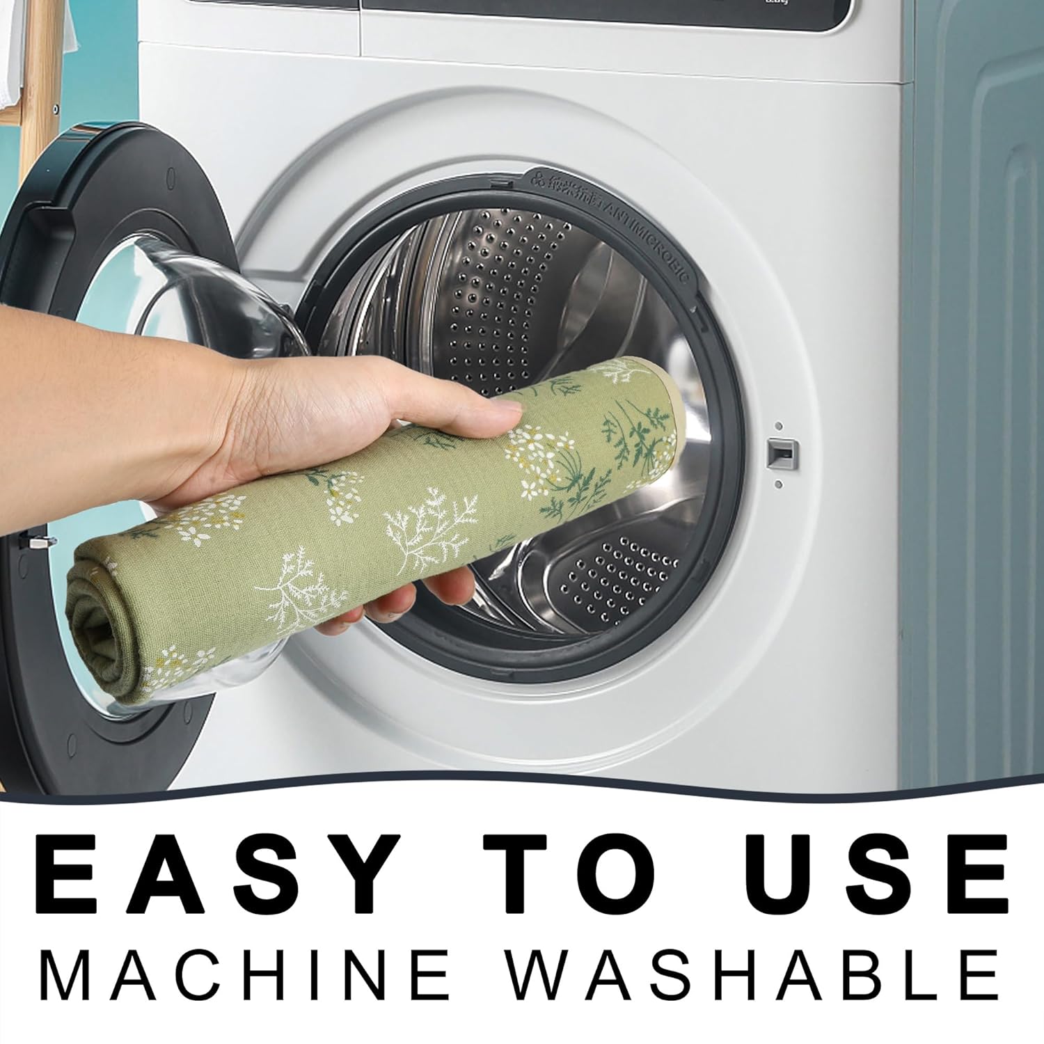 Baby Diaper Changing Pad, 19.7"x25.6" Waterproof Changing Pad Liners with 100% Muslin Cotton Front Top and Leather Back, Soft and Absorbent Portable Changing Mat for Travel, Changing Station