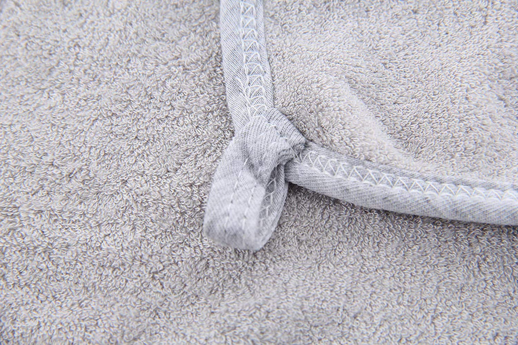 HIPHOP PANDA Baby Washcloths, Rayon Made from Bamboo - 2 Layer Ultra Soft Absorbent Newborn Bath Face Towel - Reusable Baby Wipes for Delicate Skin - Grey, 30 Pack