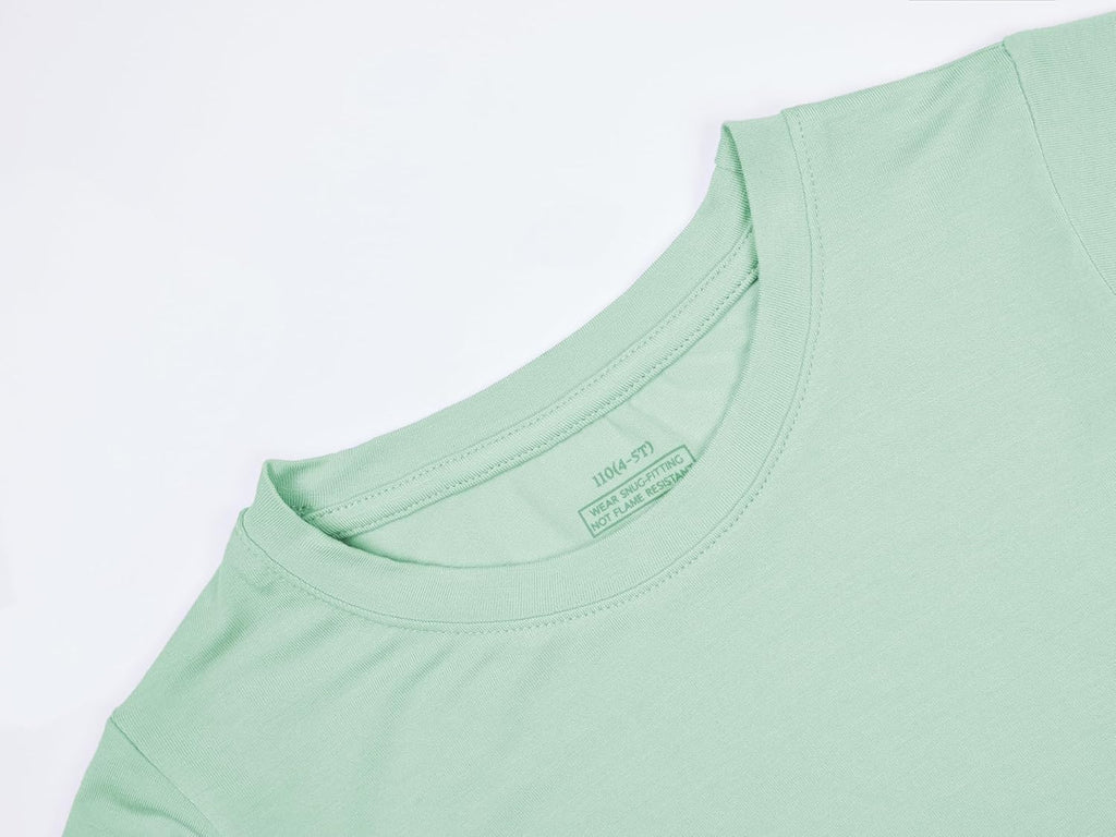 BABY 2T-10Y Toddler Kids Girls Boys Soft Comfy Viscose 2pcs Set Long Sleeve Plain Shirts and Pants Sets