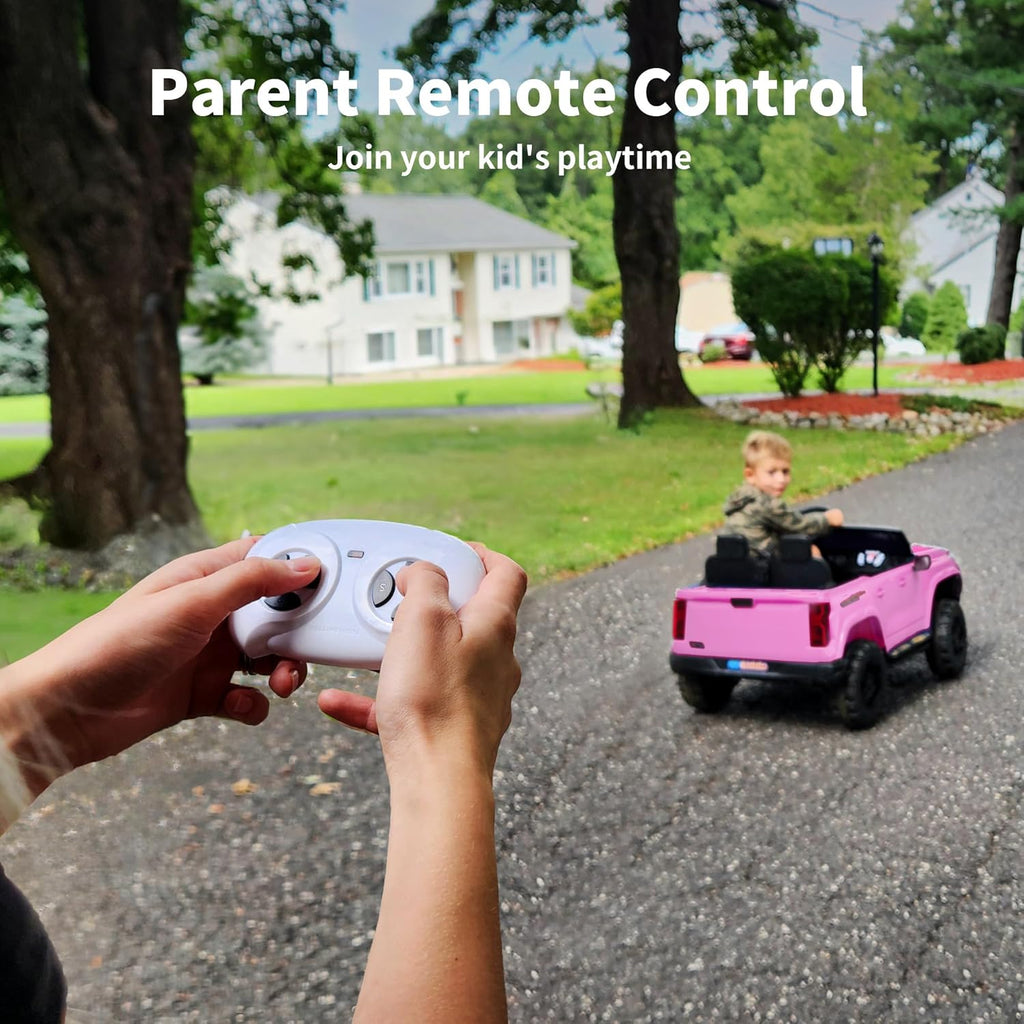 24V 10Ah Ride on Toy for Big Kids, 4WD 2 Seater Electric SUV Kids Car to Drive w/Remote Control, 4x200W Motors - Pink