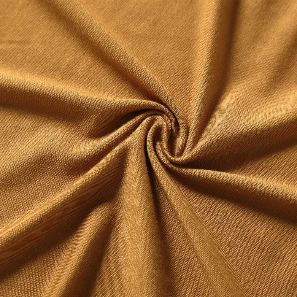 iEvolve Cotton Knitted Baby Swaddle Blanket with Hat Headband Set Newborn Swaddle Wrap Receiving Blankets for Baby Girl Boy 45" x 45"(Ginger)