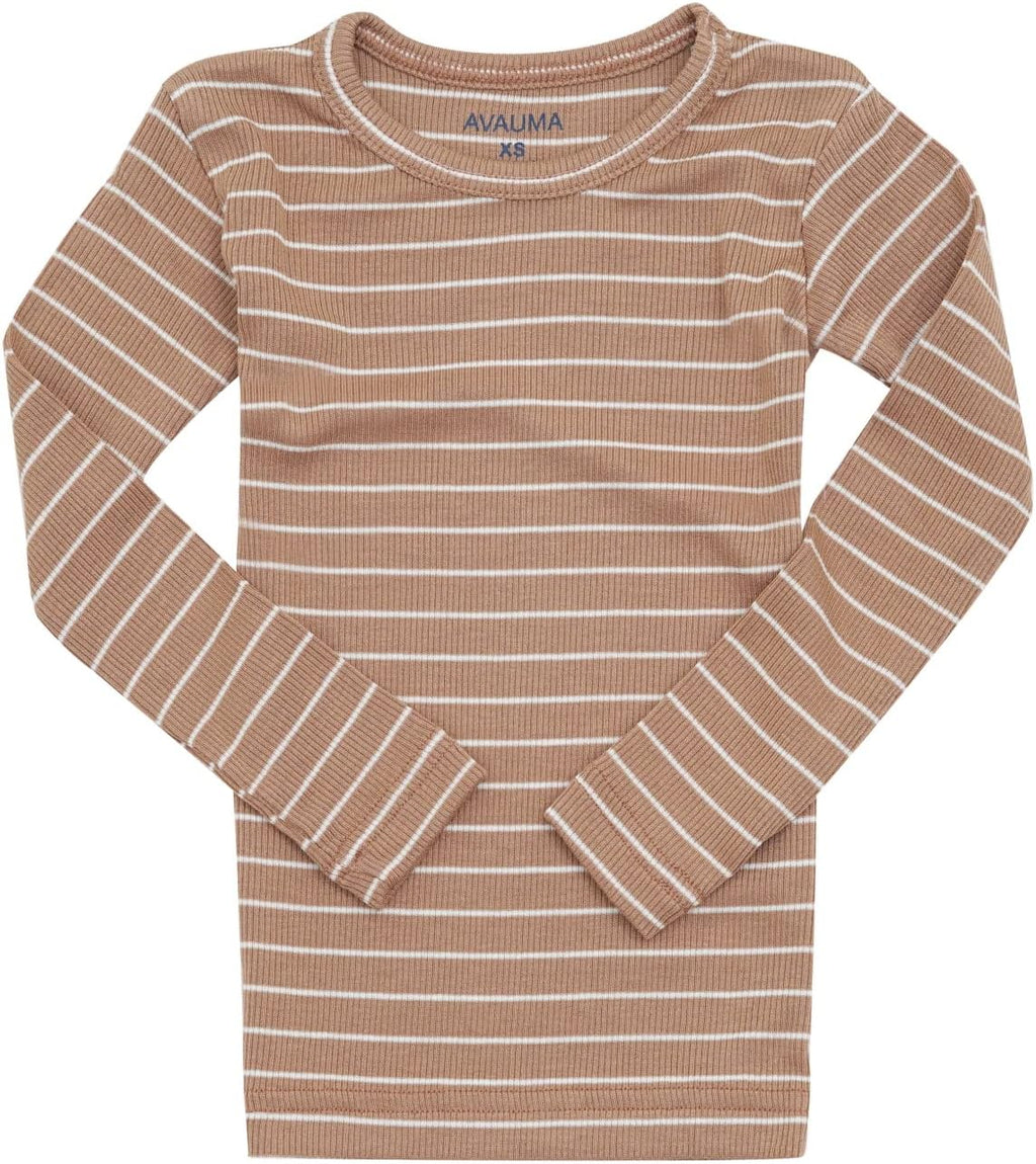 AVAUMA Stripe Pattern Baby Boys Girls Pajama Set Kids Toddler Snug fit Ribbed Sleepwear pjs for Daily Life Style