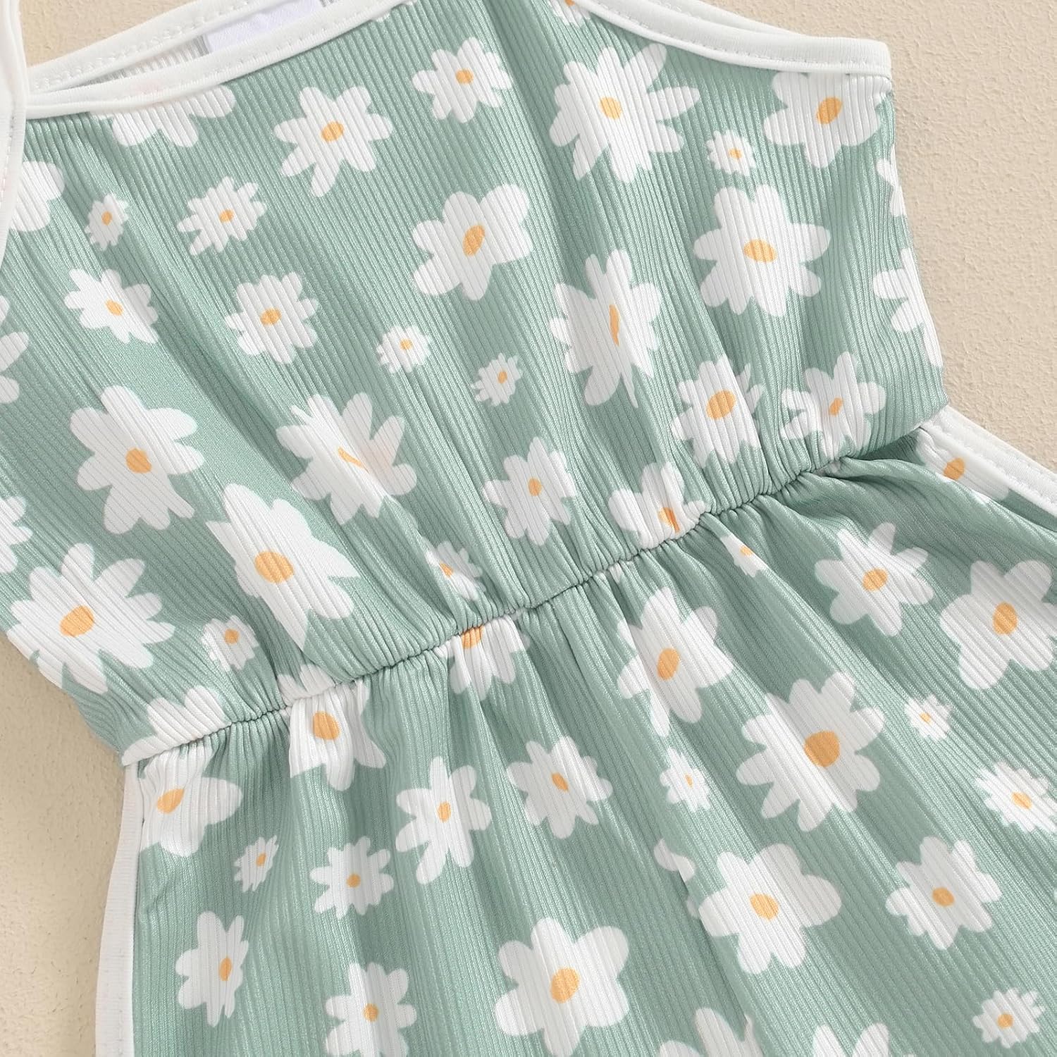 WZTYYDS Toddler Baby Girl Summer Clothes Floral Romper Tie-Up Strap Halter Jumpsuit Infant Summer Sling Playsuit 6M-3T