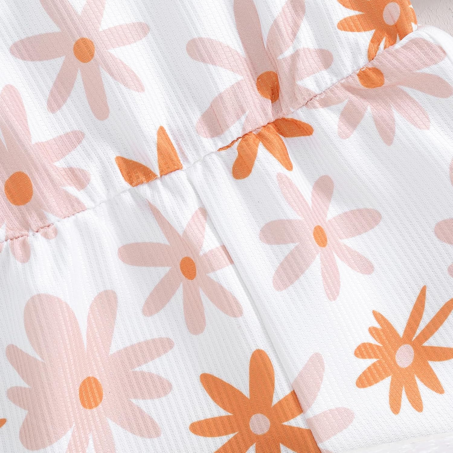 WZTYYDS Toddler Baby Girl Summer Clothes Floral Romper Tie-Up Strap Halter Jumpsuit Infant Summer Sling Playsuit 6M-3T