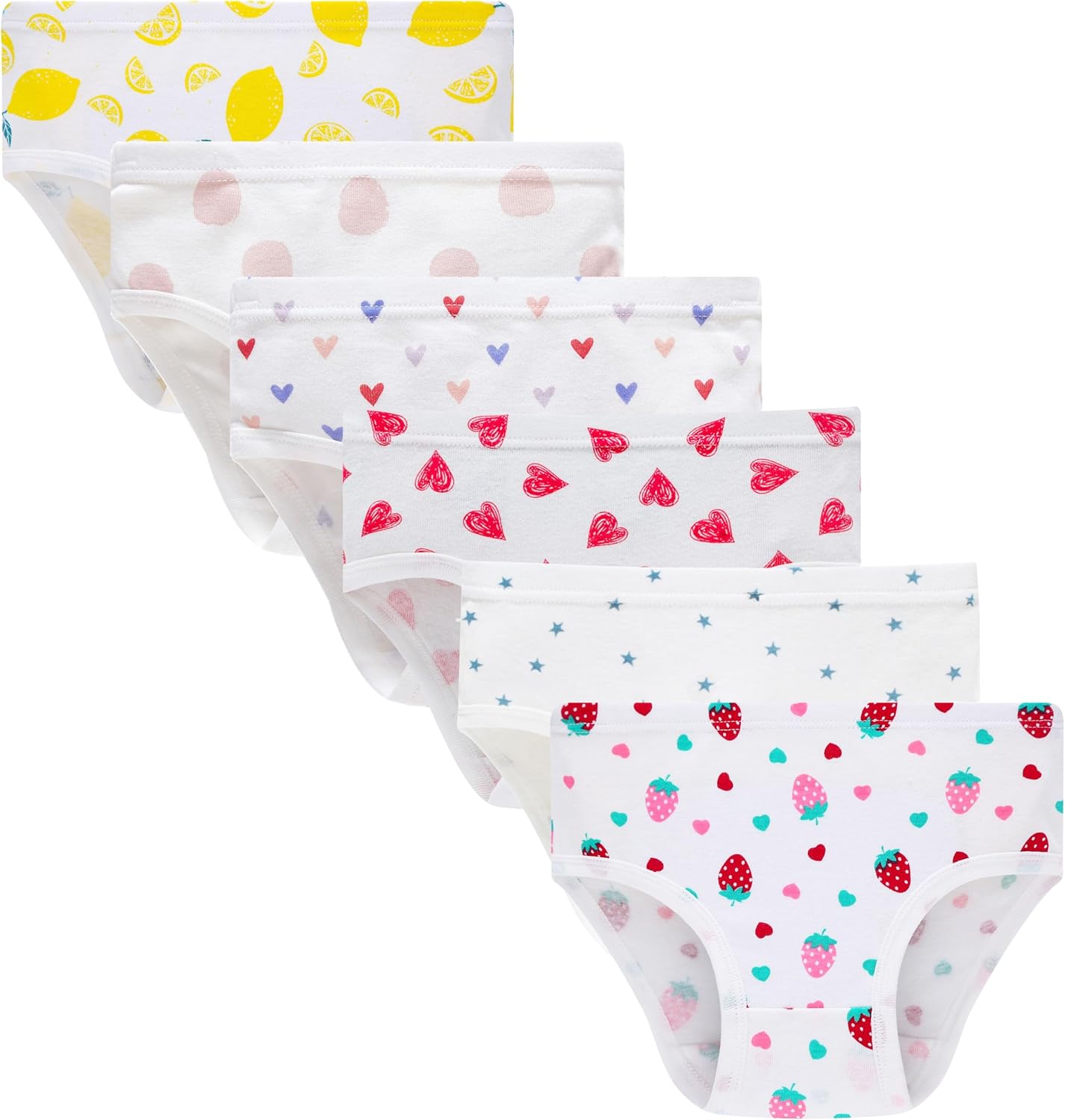 Family Feeling Little Girl Underwear Toddler Panties Big Kids Undies Soft 100% Cotton