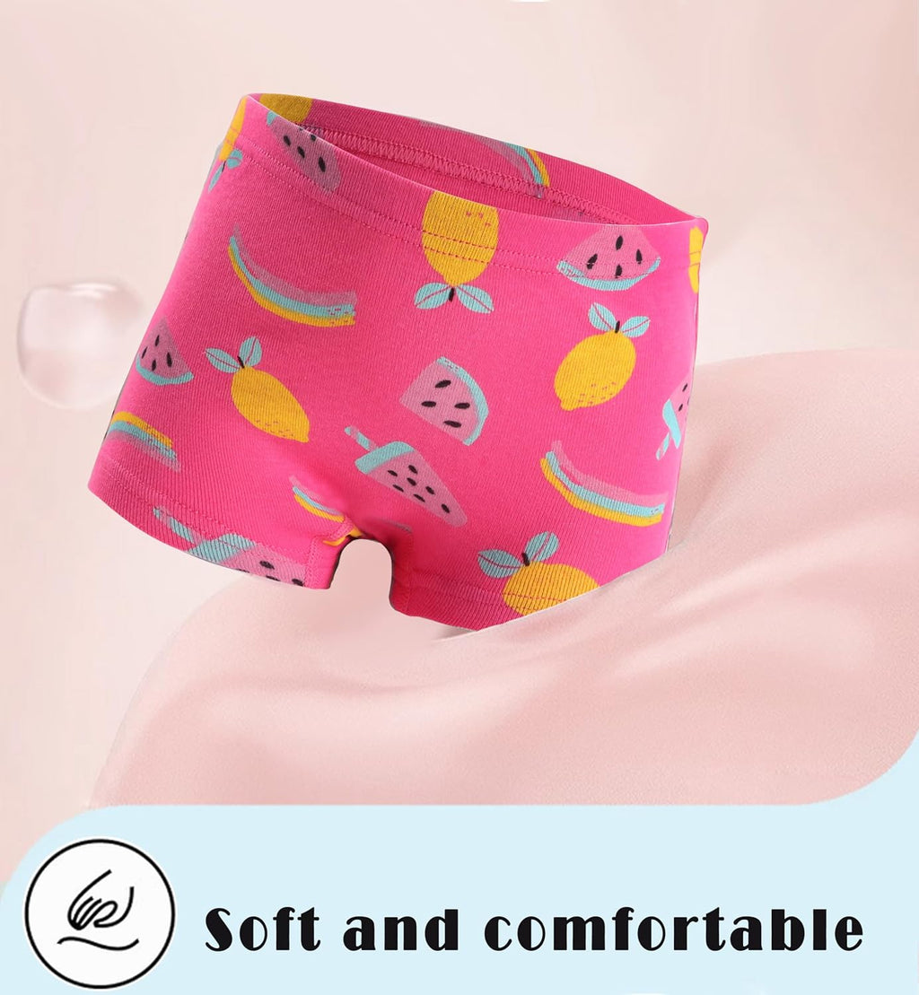 Sladatona Soft Girls Boyshort Panties Cotton Briefs Kids Underwear