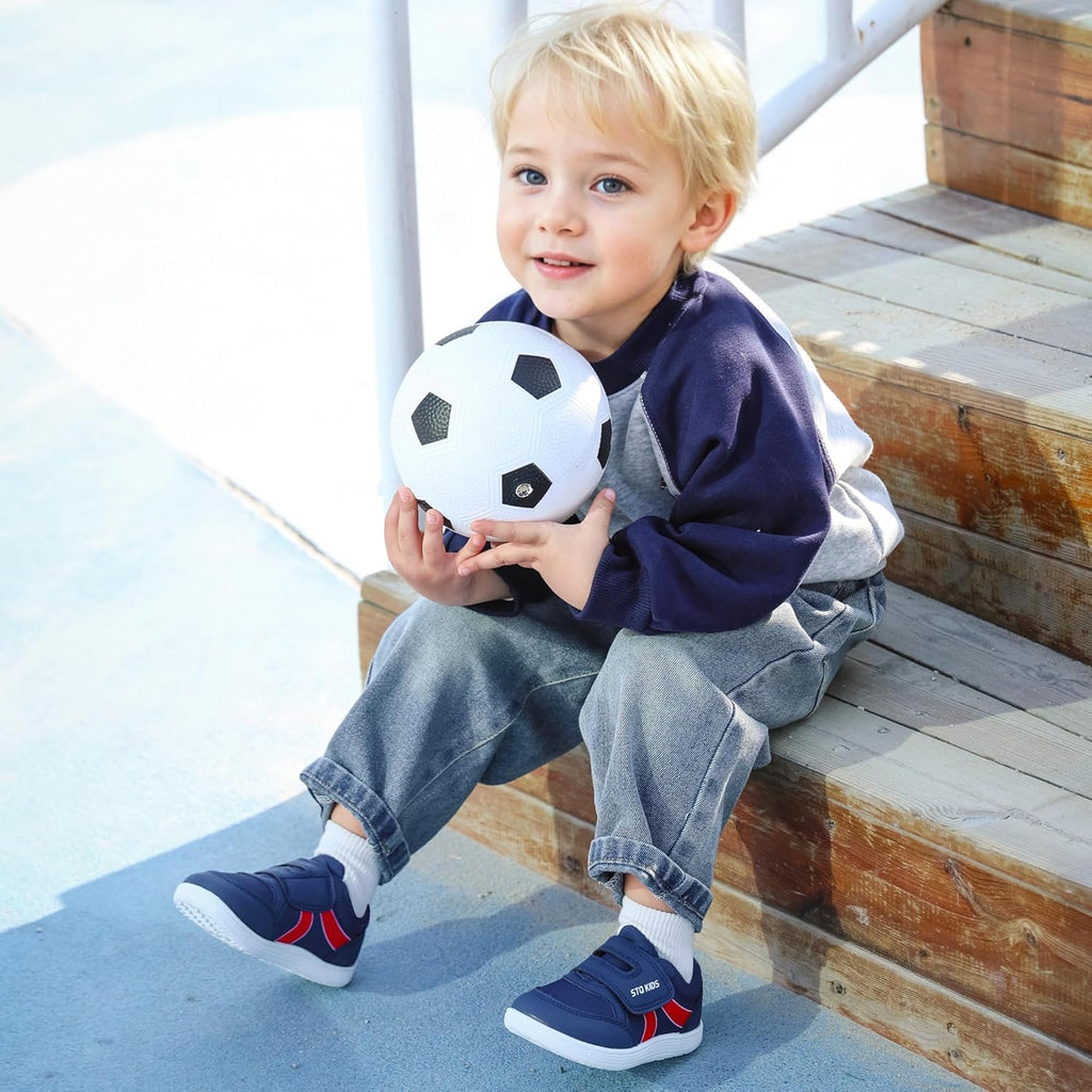 Toddler Wide Toe Box Barefoot Shoes Boys Girls Sneakers Kids Tennis Shoes Preschool Non Slip Lightweight Comfortable First Walking Shoes Running Outdoor Activities