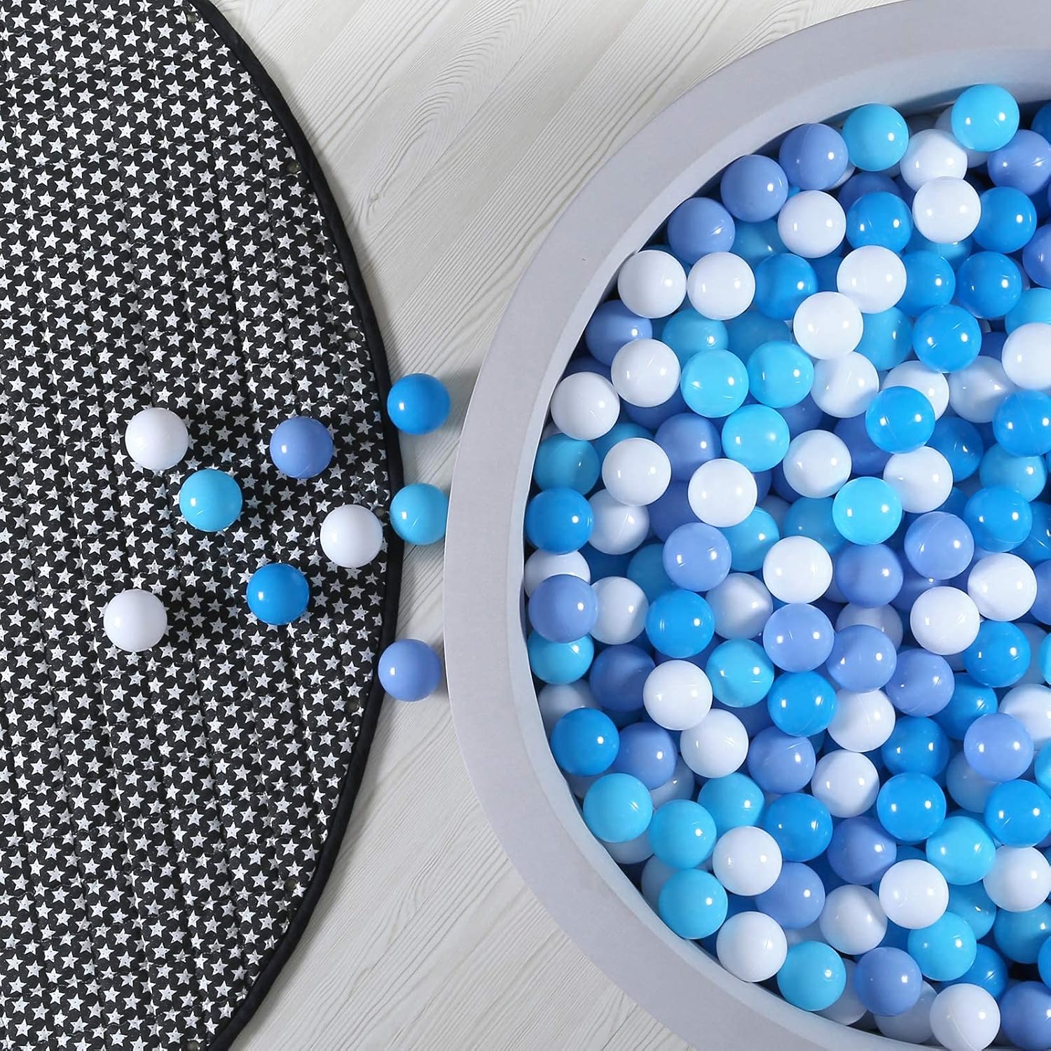 GOGOSO Plastic Balls Play Pit Balls for Baby Kid Ball Play Pit Play Yard, Baby Fance, Playpen, Playtent with 3 Colors,2.17inches