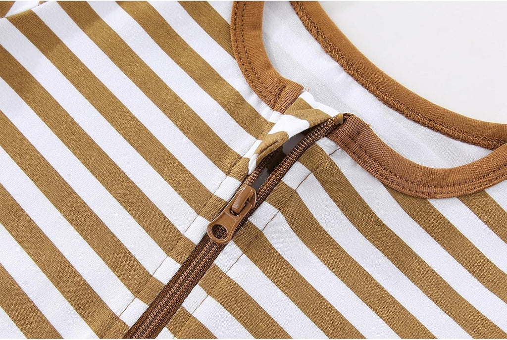 2 Pack Unisex Baby Short Sleeve Rompers 2 Way Zipper New Born One-Piece Jumpsuits 0-24Months Infant Outfits