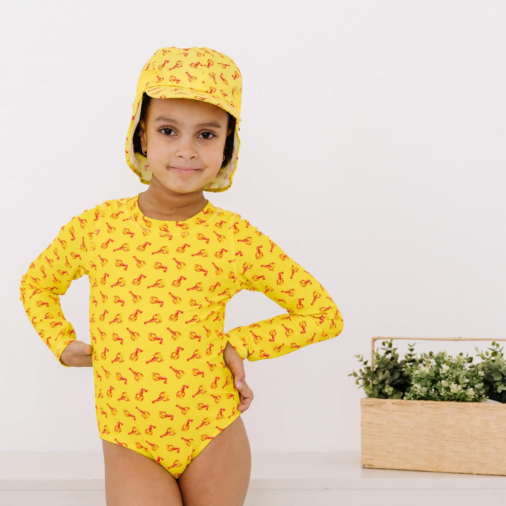 SwimZip Sun Hat with Neck Flap | UPF 50+ Protection for Baby, Toddler, and Kids