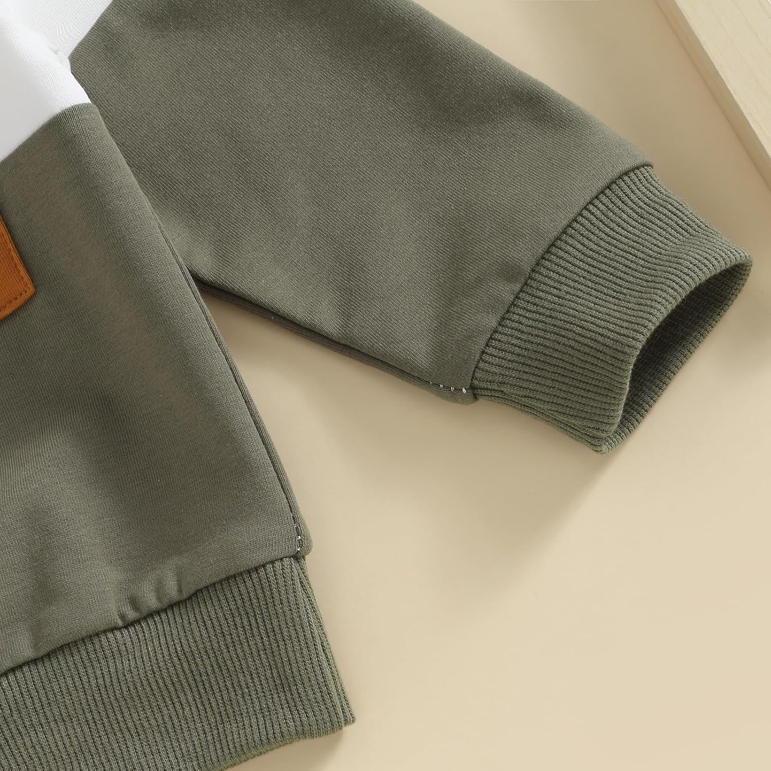 Kupretty Toddler Baby Boy Fall Winter Clothes Color Block Long Sleeve Sweatshirt Pullover Tops + Joggers Pants Outfit Set