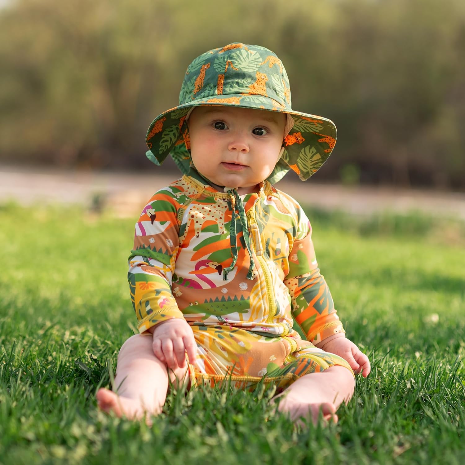 JAN & JUL Adjustable Cotton Floppy Sun Hat with 50+ UPF Protection for Boys