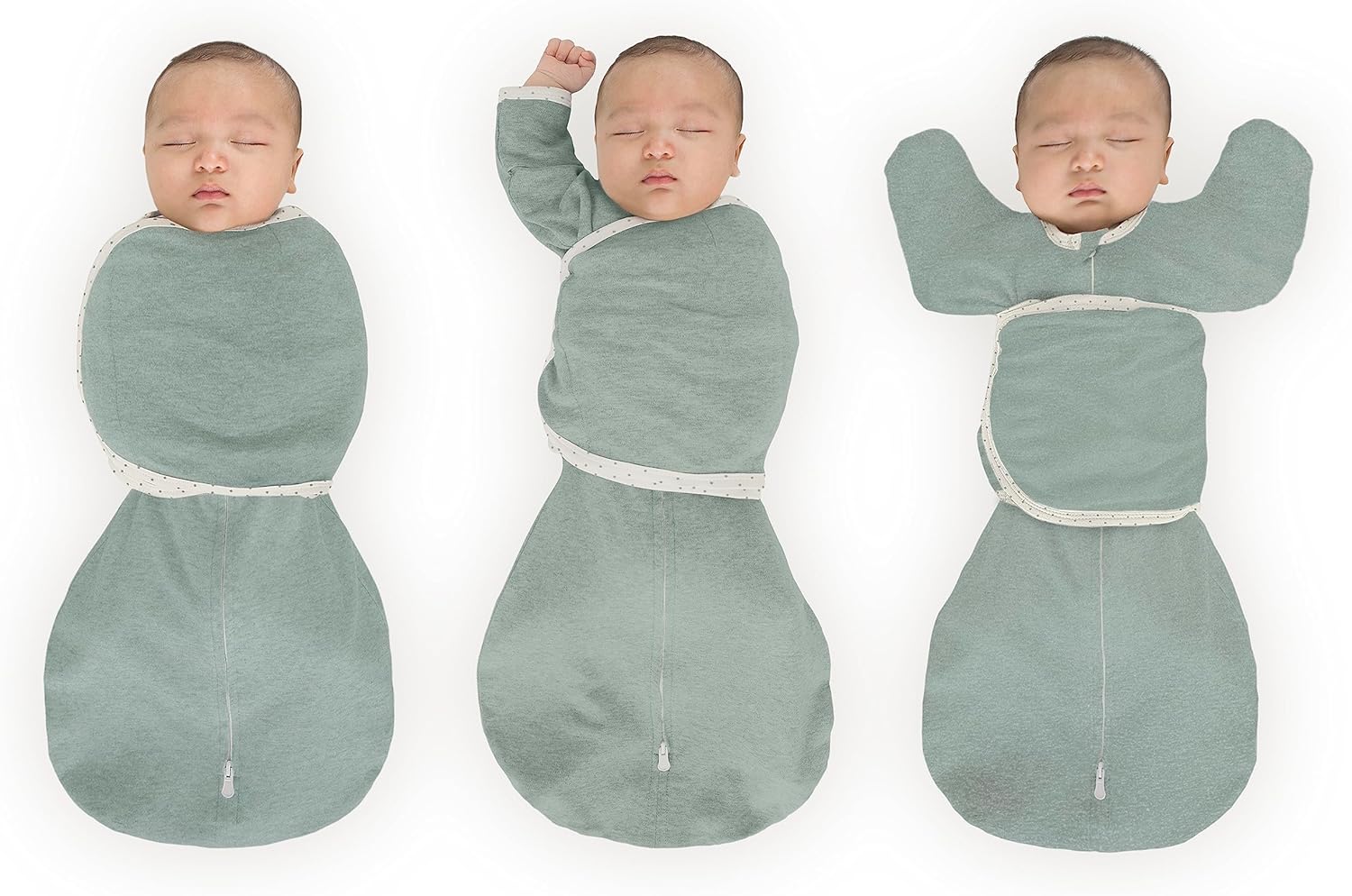 SwaddleDesigns 6-Way Omni Swaddle Sack Arms Up Swaddle for Newborn, More Options to Calm Startle Reflex, Improves Sleep